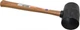 Stanley 57-522 1-1/8 Lb Head Rubber Mallet 13-1/2" OAL, Hickory Handle