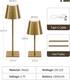 UME 3 Pack Cordless Table Lamp, Battery Operated Lamp - Portable Waterproof R...