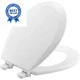 BEMIS 500EC 390 Toilet Seat with Easy Clean & Change Round, Cotton White
