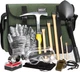 INCLY 15 PCS Geology Rock Pick Hammer Kit, 32Oz Hammer & 3 PCS Digging Chisels S