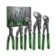 SK 5-Piece Pliers Set, 8" Adjustable Joint Pliers, 8", 10&rdquo; and 12&rdquo; Q