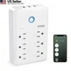 GHome Smart Plug Outlet Extender, USB Wall Charger with 3 Individual White