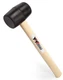 YIYITOOLS YY-2-005 Rubber Mallet Hammer With Wood Handle&ndash;8-oz, black 8oz