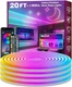 FBZ 20Ft Led Rope Lights, Flexible Neon Lights Control with App/Remote, Multipl