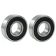 6203 2RS Ball Bearing 17x40x12mm Double Rubber Sealed Steel 17mm