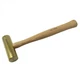 K-Tool 71715 24 oz. Brass Hammer with Wooden Hickory Handle