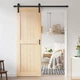 Sliding Barn Door 30 x84 Wood Slab 5ft Hardware Kit DIY ROYMELO 30x84 inch