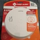 First Alert SM210 Smoke Alarm 10 Year Battery Photoelectric Sensor Slim White