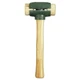 Garland Manufacturing 31004 Split-Head Rawhide Hammer, Size 4