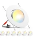 Amico 5/6 Inch Retrofit Eyeball Gimbal Can Lights 6 Pack 5CCT LED Recessed Light