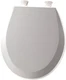 Bemis B500EC062  Toilet Seat with Easy Clean & Change Hinges, ROUND, Durable En