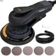 MAXXT Electric 5mm Random Orbital Sander, Brushless 350W 3A Palm Sander, Black