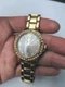 Women's G by GUESS Watch G89100L2  Gold Tone Crystal Bezel New Battery 