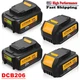 Upgraded 4Pack 20V MAX XR 6.0Ah DCB206-2 Battery for Dewalt Lithium Ion DCB200