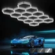 LED Garage Light Hexagon 14 Grid Dimmable 399W 39900LM White HYPERLITE Upgraded