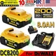 1/4X For DeWalt Max XR 20Volt 8.0AH Lithium Ion Battery DCB205-2 DCB200 DCB200