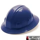 PYRAMEX FULL BRIM SAFETY HARD HAT BLUE WITH 4 PT RATCHET CONSTRUCTION (12 HATS)