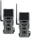 Spypoint Flex S Dark No Glow IR Solar Dual Sim Cellular Trail Camera Kit 2 Pack