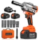 GEARLASSO 1600Nm(1200Ft-lbs) High Torque Cordless Impact Wrenches 1/2" Orange 