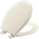 Bemis 500EC Durable Wood Toilet Seat with Easy Clean Hinges, Round, Biscuit 