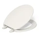 Toilet Seat Round Slow Close Grip Tight Bumpers Biscuit KOHLER 20111-96