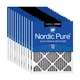 Nordic Pure 20x25x1 (Actual Size: 19 1/2 x 24 1/2 x 3/4) Furnace Air Filters ...
