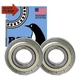 (2 Pack) PGN 6203-ZZ Shielded Ball Bearing - C3-17X40X12 - Lubricated - Chrome