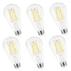 GvvooHome Dimmable Edison Bulbs, 4000K Daylight White, 6W Equivalent to 60 w...