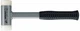 HALDER 32 oz Head 1-3/4" Face Diam Nylon Dead Blow Hammer 12" OAL, Steel Handle