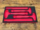 Snap-on Tools RED FOAM ORGANIZER for 3pc DeadBlow Hammer Set FMHBBD01BR