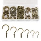 RELBRO Screw Hooks, 6 1/2 in, 5/8 3/4 7/8 1 1-1/4 Bronze