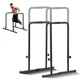 VEVOR Dip Bars Dip Stand Station 440 lbs Adjustable Height for Strength Training