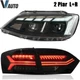LED Headlights DRL w/Dynamic + LED Tail Lights For 2011-2014 VOLKSWAGEN VW Jetta
