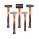 HORUSDY 5-Piece Hammer Set, 16oz and 32oz Ball Pein Hammers, 32oz Rubber Mall...