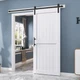 Barn Door 36 x84 White Sliding Hardware Kit Included EaseLife Waterproof inch
