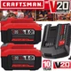 8.0Ah 20V For Craftsman V20 20 Volt MAX Li-ion Battery CMCB204 CMCB202 / Charger