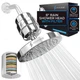 SparkPod Luxury Filtered Shower Head Set 23 Stage Shower Filter - Reduces Chlori