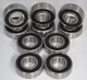 6203-12-2RS C3 3/4" Bore Premium Sealed Ball Bearing 230-052 6203-2RS-3/4 Qty 10