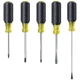 Klein Tools 80031 Screwdriver Set Made In Usa 5-Piece Kit Includes 2 Slotted 2