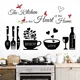 Rotumaty Kitchen Wall Stickers Decals Decor The Heart of Black 
