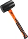 HORUSDY 16Oz Durable Rubber Mallet Hammer with Fiberglass Handle