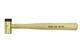 8 oz Brass Hammer w Delrin Tip Hickory Handle Grace USA BH-8DT Made In America