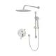 Gabrylly Shower System Brushed Nickel, Slide Bar Shower Faucet Set with High ...