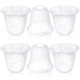 Teenyyou 6 Pcs Bell Shaped Glass Lamp Shade E26 Replacement Globe Ceiling Fan...
