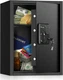 Bonsaii Large Safe Box 1.8 Cubic Feet with Digital Lock, Steel Security Safe Box