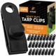 Xpose Safety 25 Pack Heavy Duty Reusable Tarp Clips - Use with Canopy Tent, A...