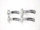 4 Pack 8 oz Stubby Ball Pein Hammer 6"Long With Nonslip Grip Fiberglass Handle