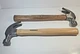 Two Hyper Tough Hammers Wooden Handle 16oz Claw Hammers Used