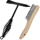 2 PCS Welding Chipping Hammer 18oz Coil Spring Handle Wire Brush Set Tool