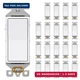 AIDA 20 Pack Light Switch Single Pole Light Switch Square Rocker Switch Decorati